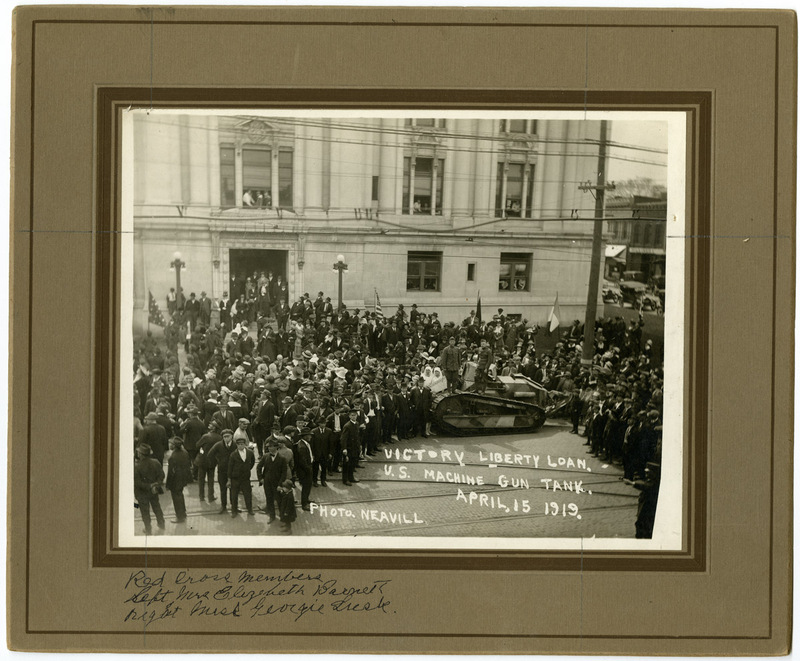 1919 Photograph of People Celebrating the Victory Liberty Loan in Edwardsville
