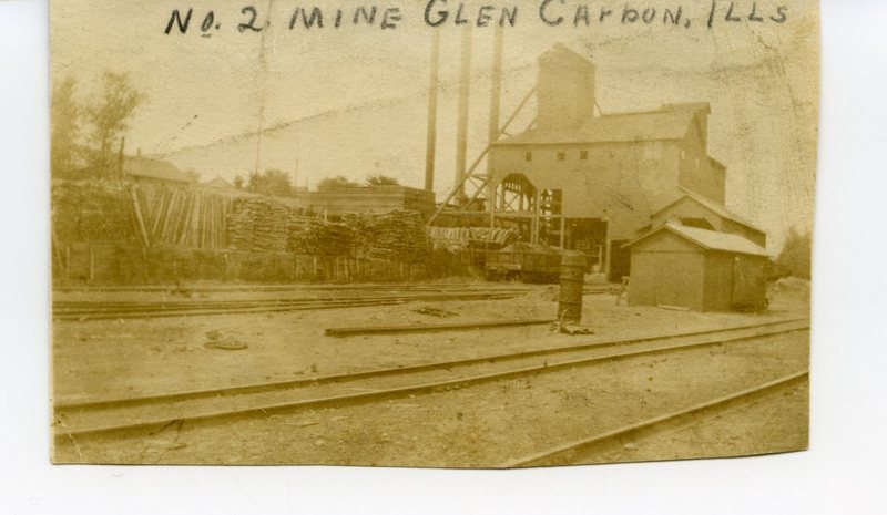 View of lumber used for Mine #2 of the Madison Coal Corporation