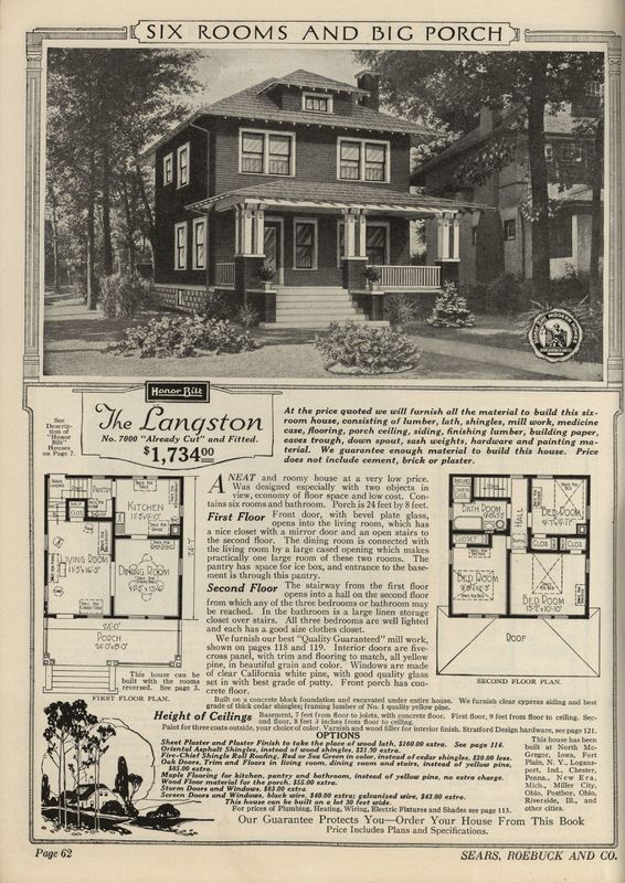 1921 Langston Catalog Listing