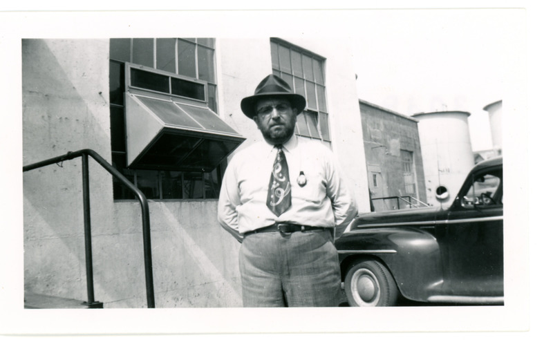 1952 Man in Posing for Photograph During Standard Oil Strike 