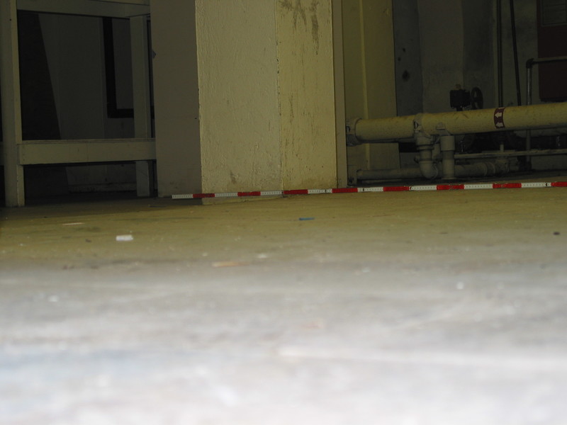 Sloping Floor in the Basement of the Madison County Nursing Home in 2002 After Mine Subsidence
