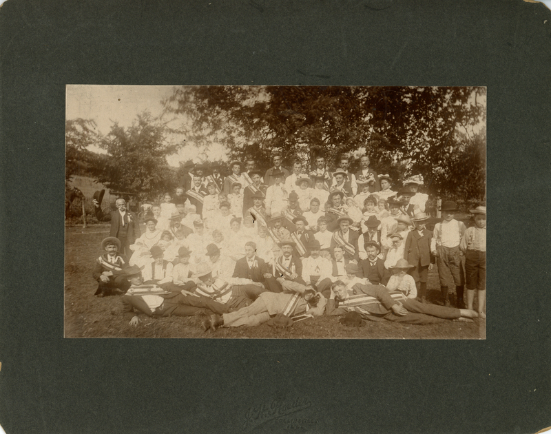 Members of the Italian-American Alpina Dogali Society with their families in Collinsville