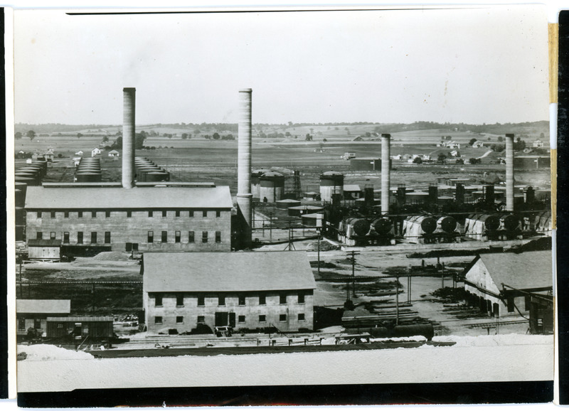 Photograph Panorama of Refinery and Town