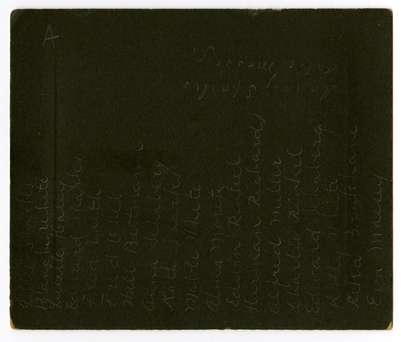 1907 Photograph of Children Holding a Chalkboard with "Carpenter School" On It
