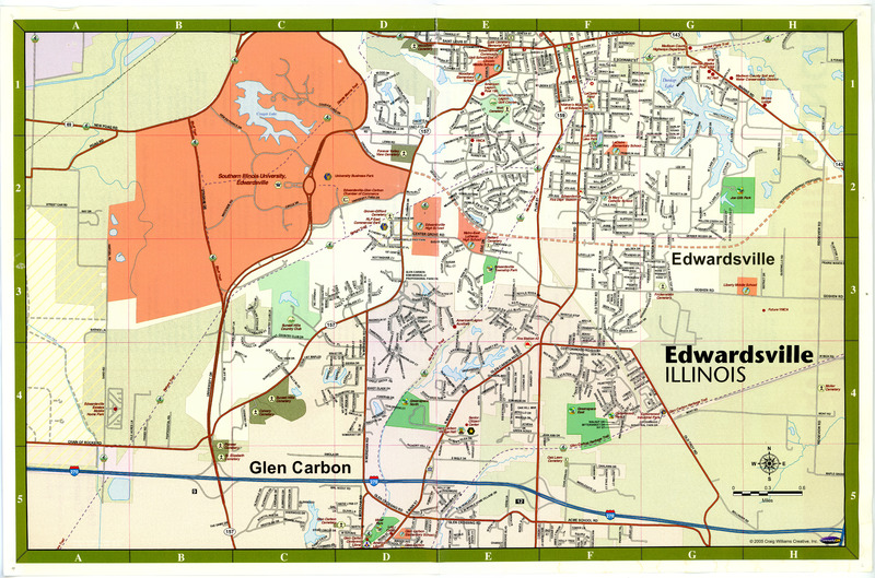 2005 Map of Edwardsville and Glen Carbon, Illinois