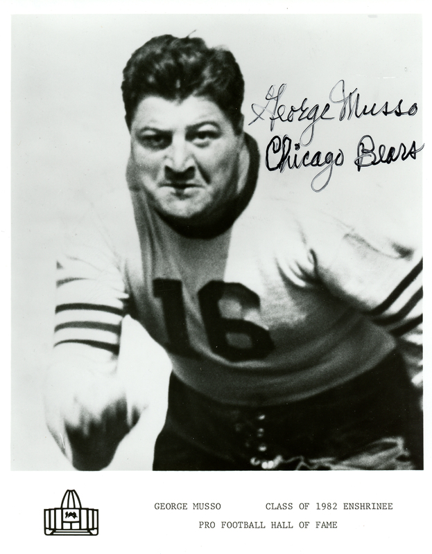 Autographed photo of George Musso 