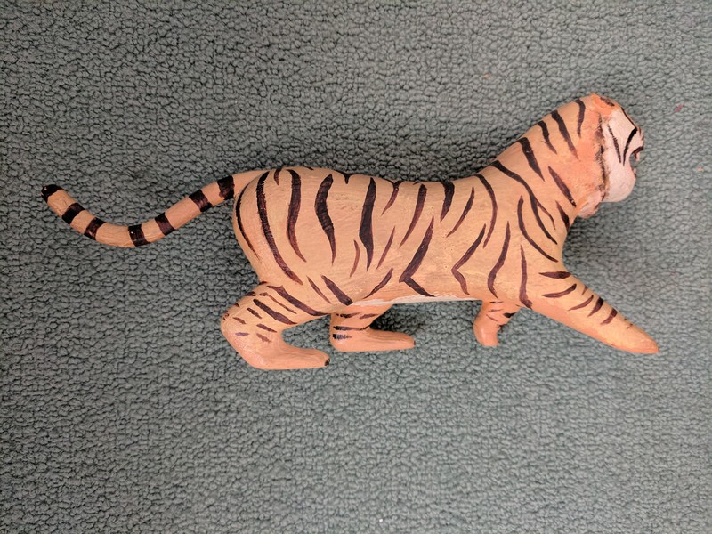 Model Woodcut Tiger for Edwardsville High School