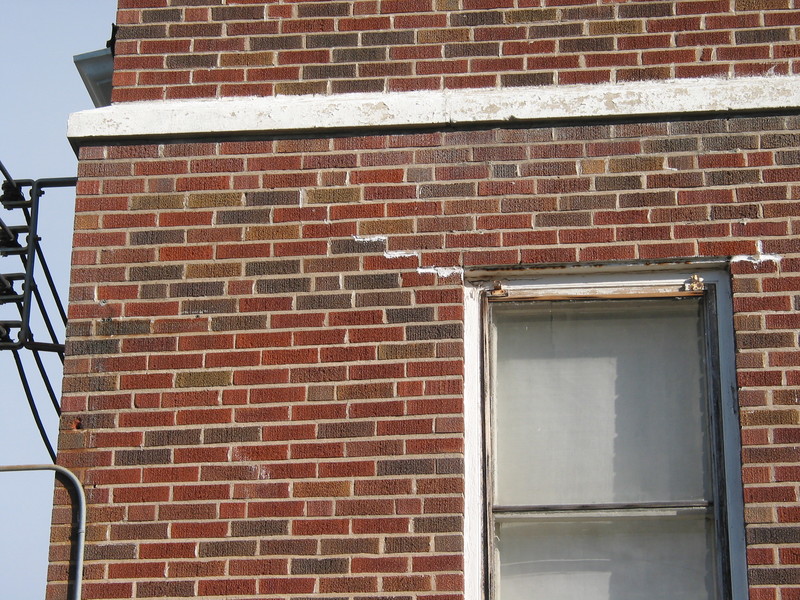 Damaged Bricks on the Exterior of the Madison County Nursing Home in 2002 After Mine Subsidence