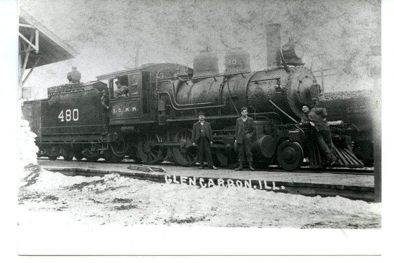 Illinois Central Railroad Steam Engine No. 480 