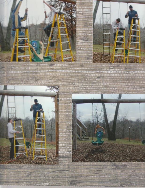 2015 Photographs of Colin Kilzer Building an Accessible Swingset for an Eagle Scout Project