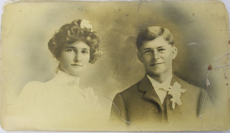 March 29, 1903 Wedding Photo of Henry & Rebecca ‘nee Deye Balster
