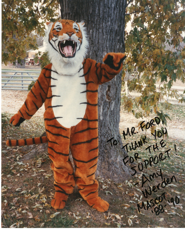 Edwardsville High School Tiger Mascot 1989-1990
