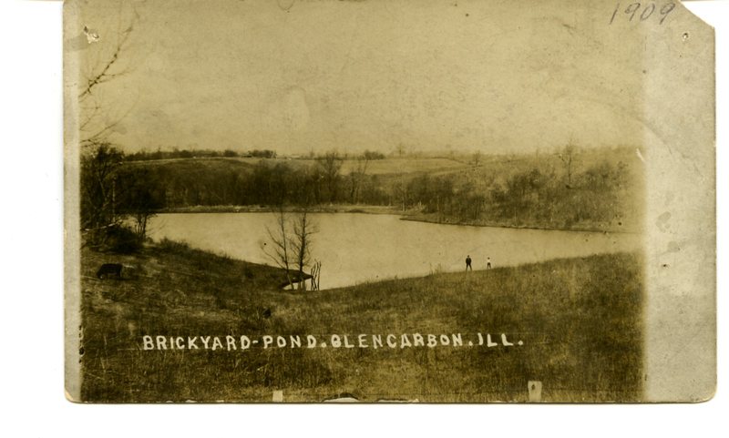 Postcard of the Brick Yard Pond in Glen Carbon 