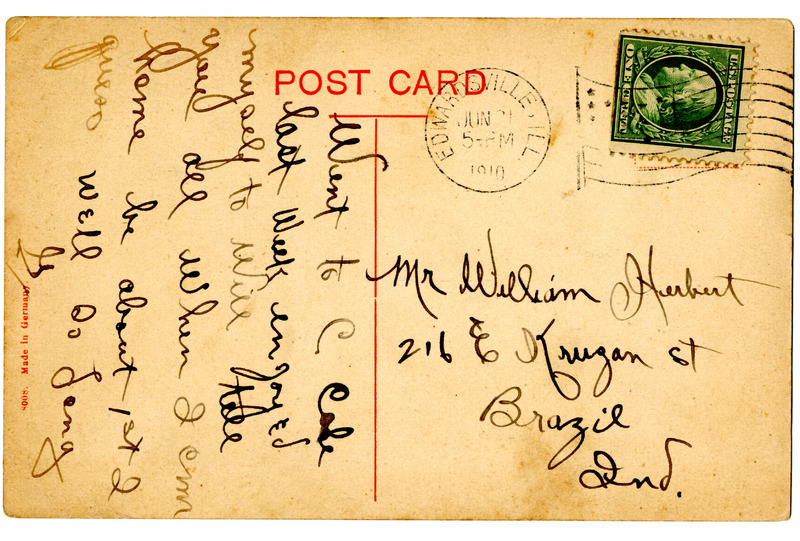 1910 Postcard of Edwardsville High School