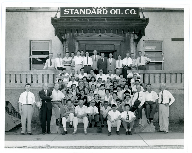 1955 Group Photograph of Standard Oil Company Employees at Main Office