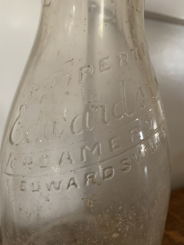 1940s Edwardsville Creamery Milk Bottle