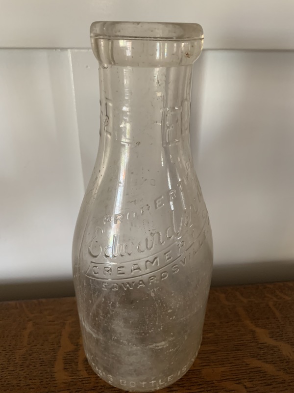 1940s Edwardsville Creamery Milk Bottle – Madison Historical