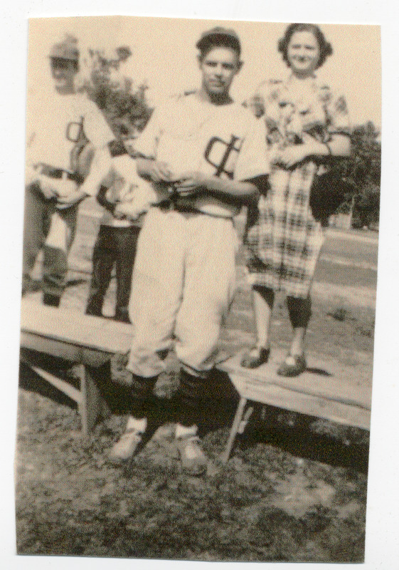Collinsville Indian Baseball Player Wilbur and Margaret Richter Pose Together