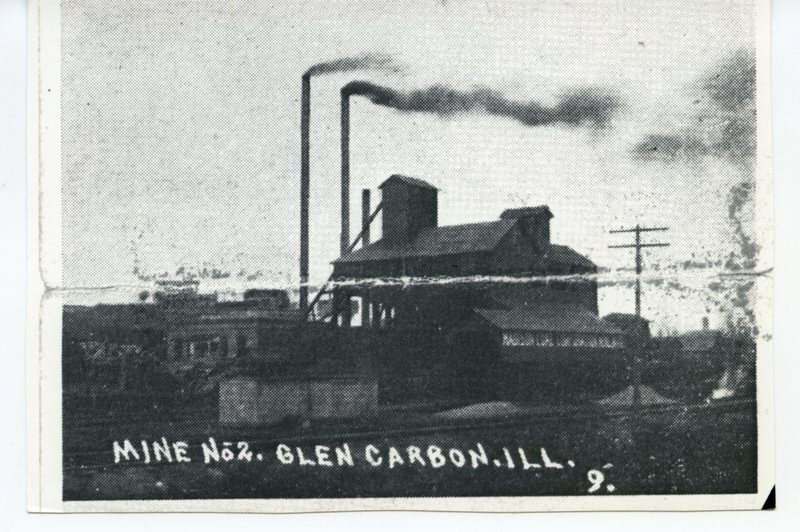 Outside view of coal mine #2 in Glen Carbon, Illinois