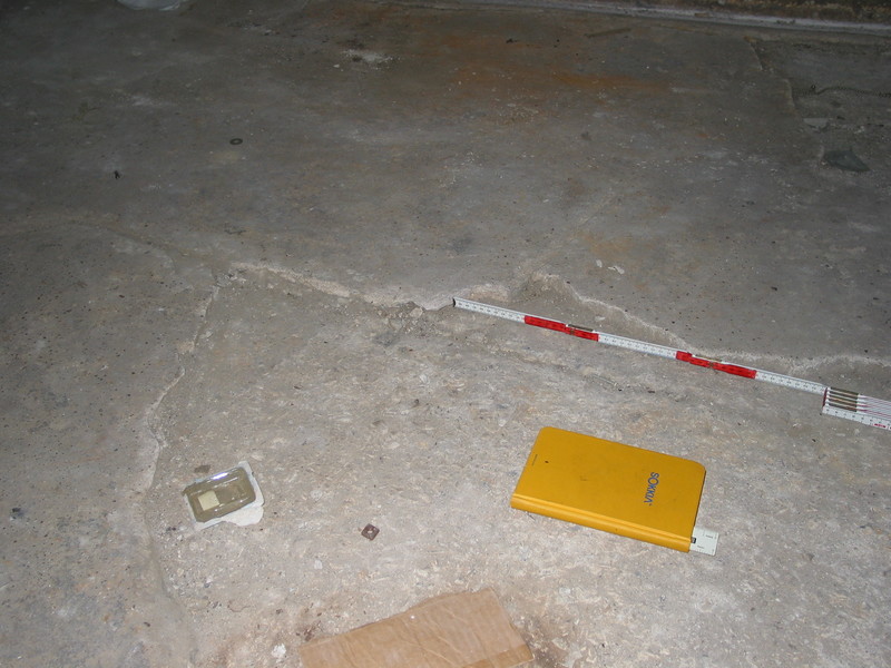 Floor Cracking in the Basement of the Madison County Nursing Home in 2002 After Mine Subsidence