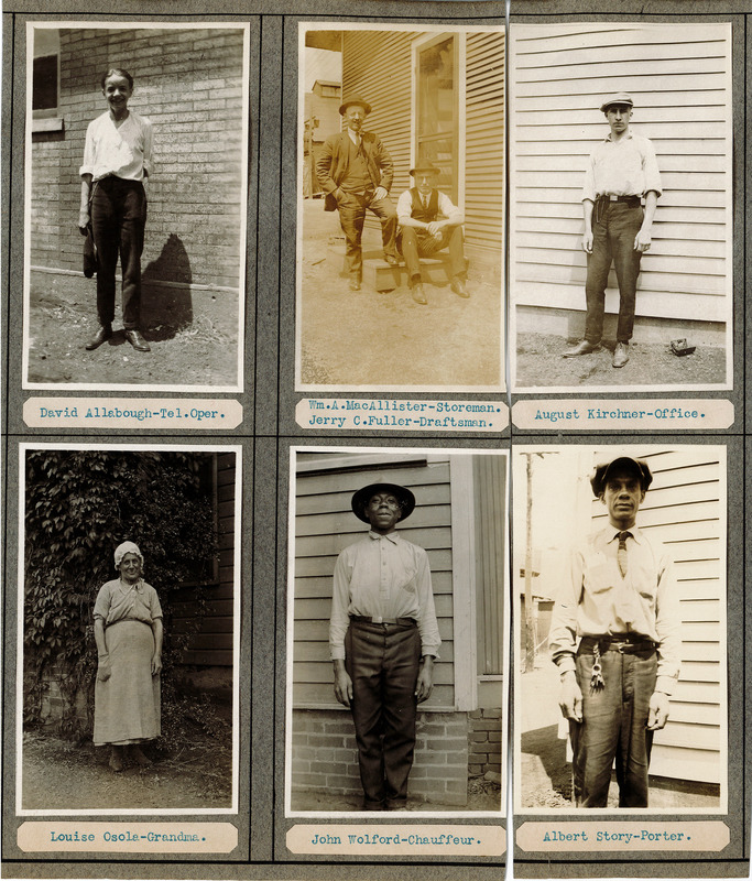 Employee Photos from the St. Louis Smelting and Refining Co.