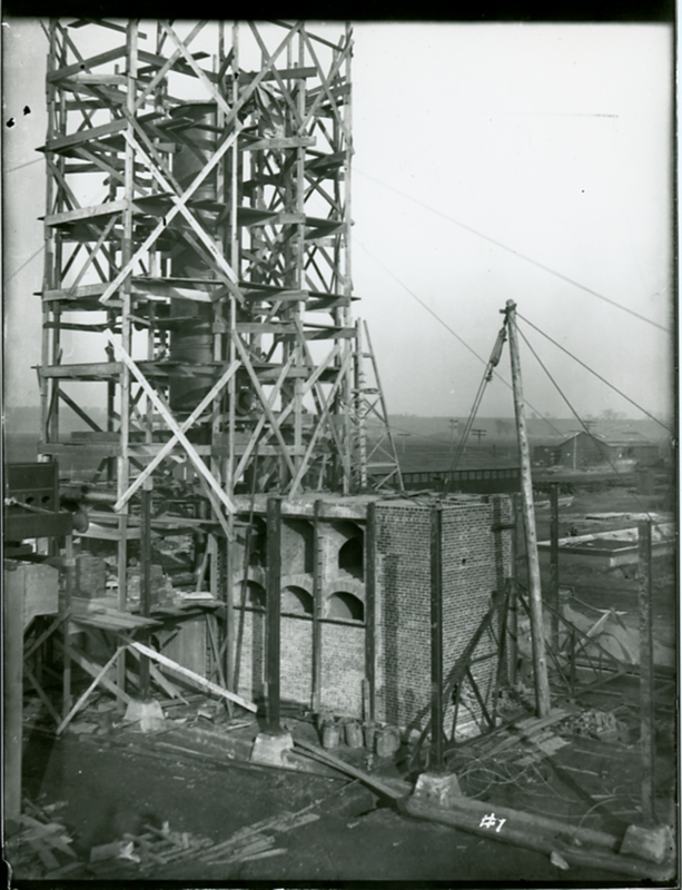 Re-Run Unit  during the 1917-1918 Construction of the Wood River Refinery