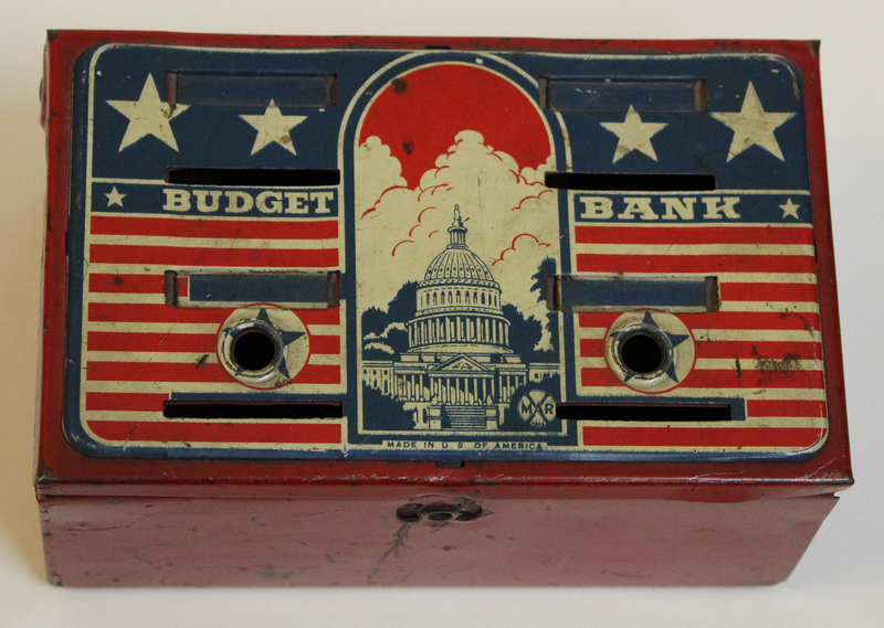 1940s Budget Bank Toy Made by Marx Toys