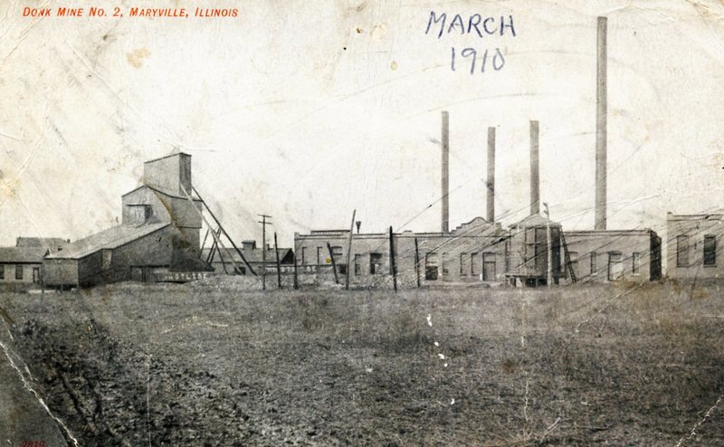 1910 Postcard Displaying Buildings of the Exteriror  of the Donk Brothers Mine no. 2
