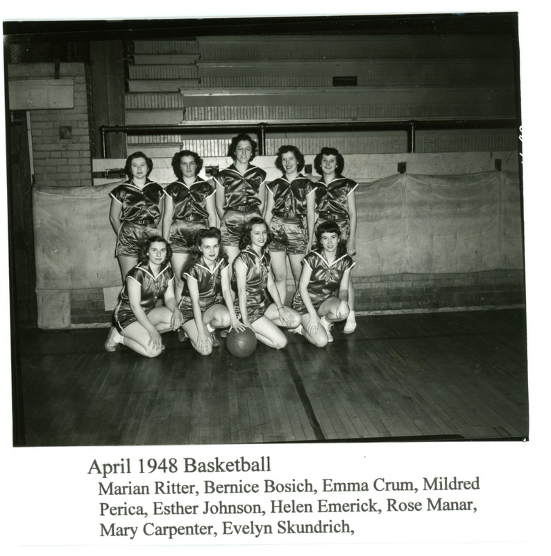 1948 Photograph of Girls' Basketball Team