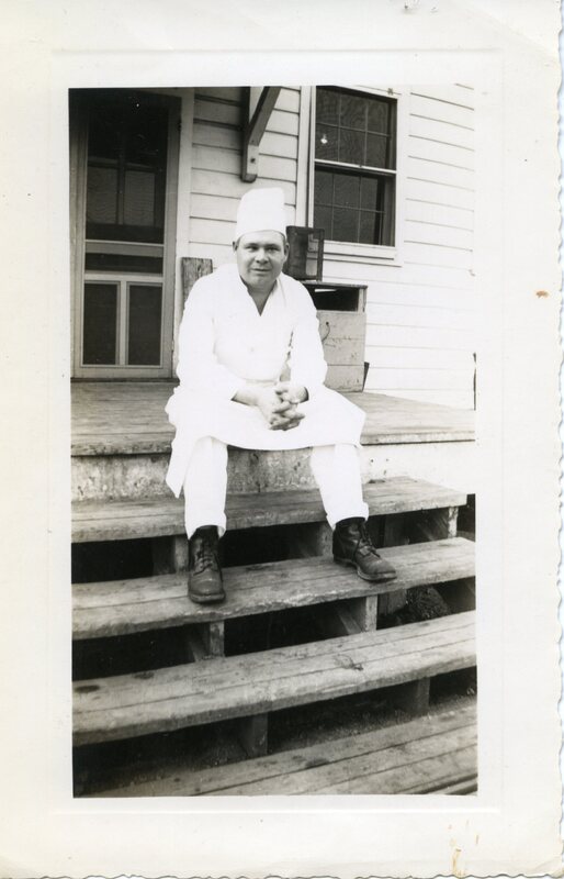 1940s Photograph of World War II Veteran and Glen Carbon Resident Anthony Poneta in his Cook's Uniform