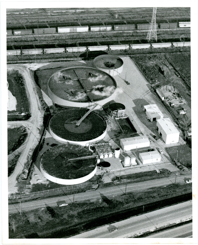 Water Treatment Plant Aerial Photograph