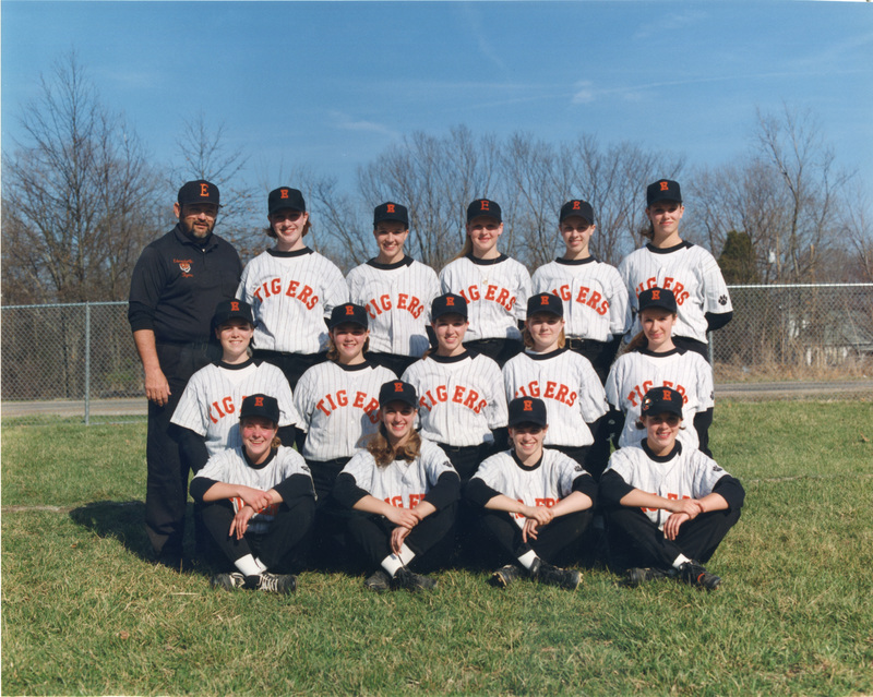 Photograph of the 1996 Women's Tiger Softball Team