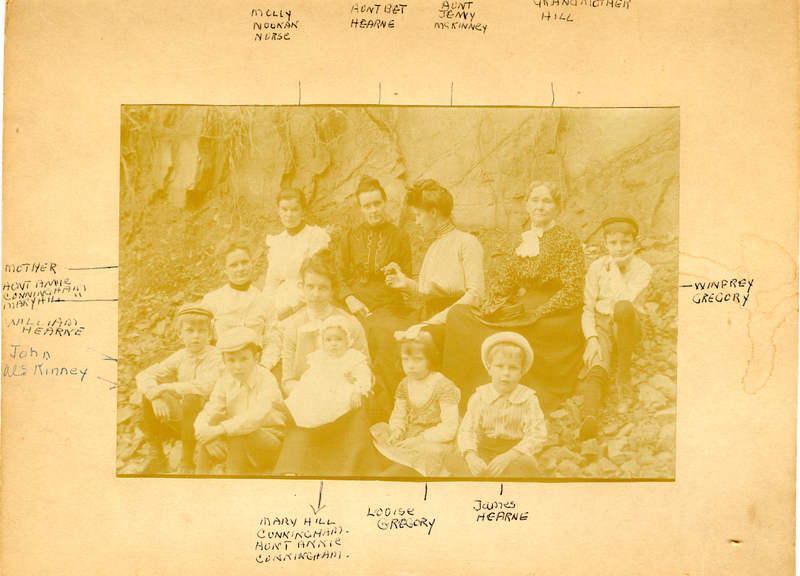 Undated family photograph at the Mudge farm in Grantfork.