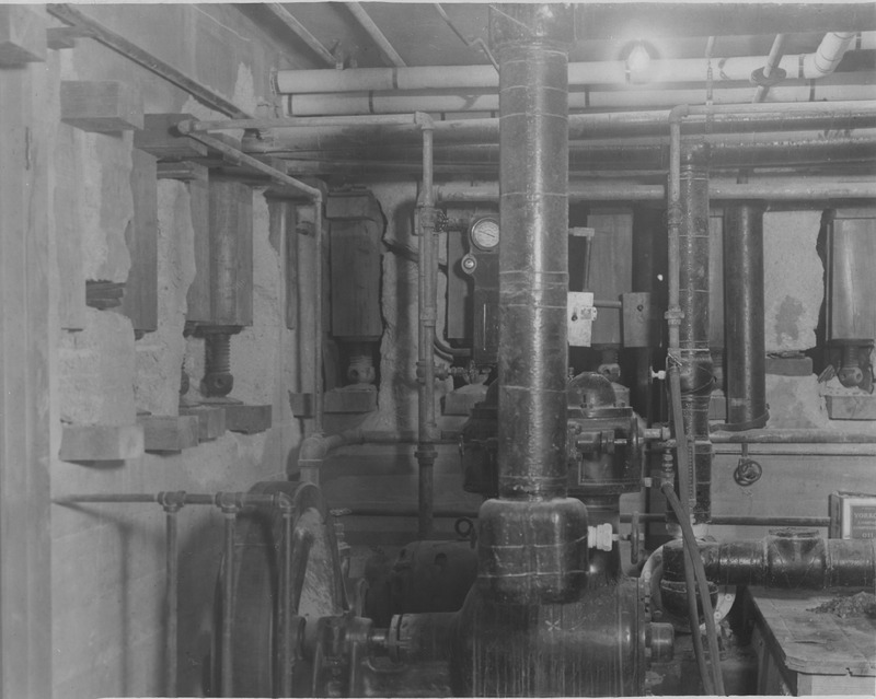 1926  Boiler Room of the Madison County Tuberculosis Sanitarium in Edwardsville after Mine Subsidence