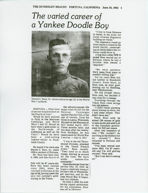 The Yankee Doodle Boy from Fortuna, California 1983