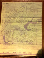 1972 Madison County Plot Map of Lakewood, Jolda, and Oakdale Subdivisions in Glen Carbon