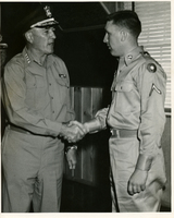 Edward C. Bieser with General Willard G. Wyman