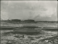 East tanks during the 1917-1918 Construction of the Wood River Refinery