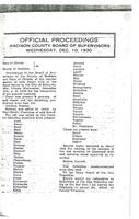 December 10, 1930 Official Proceedings of the Madison County Board of Supervisors