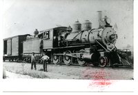 Illinois Central Railroad Freight Train Pulled by Engine No. 408 