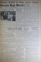 &quot;Granite High World&quot; School Newspapers for the 1947-48 School Year