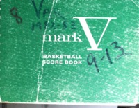 1982-83 Varsity Women&#039;s Basketball Score Book from Edwardsville High School