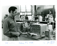 Man Working in Standard Oil Company Lab