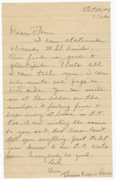 1942 Letter from Thomas Eugene Davis to Mom