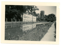 1947 Flood Photograph of Standard Oil Company Sign