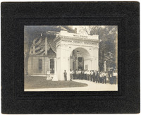 1912 Photograph of the Arch Built for the Madison County Centennial Celebration