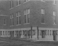 1926  North Wing Jacks on the Exterior of the Madison County Tuberculosis Sanitarium in Edwardsville after Mine Subsidence
