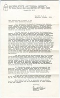 Letter to the Officers and Directors of the Illinois State Historical Society concerning the restoration and preservation of barns in Illinois, 1973