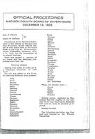 December 12, 1928 Official Proceedings of the Madison County Board of Supervisors