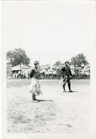 Two African Zulu Cannibal Baseball Players
